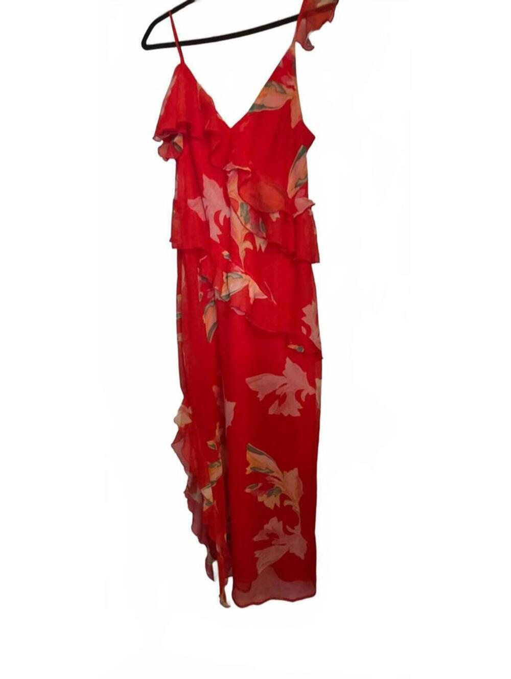 Future Collective w/ Jeneè Naylor Ruffle Maxi Dress